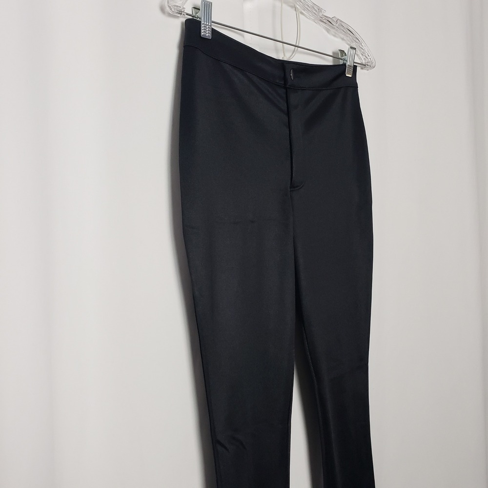 SKIMS Womens Black High Waisted Skinny Disco Pants Size Medium Stretch Slim - Picture 3 of 8